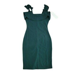 New Almost Famous Dark Green Juniors Small Dress Ruffle